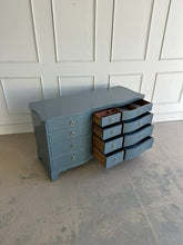 Load image into Gallery viewer, Henredon 12 Drawer Serpentine Dresser in Raincloud
