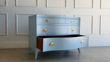 Load image into Gallery viewer, Vintage Drexel 3 Drawer Bowfront Chest
