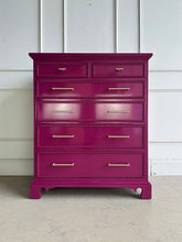 Load image into Gallery viewer, Craftique Six Drawer Chest in Ruby
