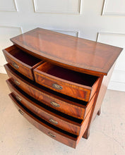 Load image into Gallery viewer, Bow Front English Mahogany Chest
