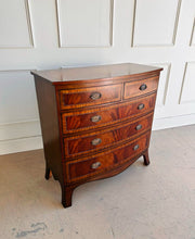 Load image into Gallery viewer, Bow Front English Mahogany Chest
