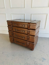 Load image into Gallery viewer, Stacked Leather Luggage Chest
