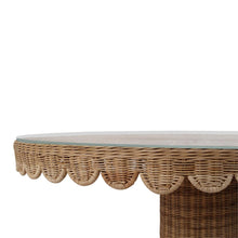 Load image into Gallery viewer, Scalloped Rattan Bistro Table
