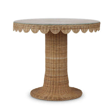 Load image into Gallery viewer, Scalloped Rattan Bistro Table
