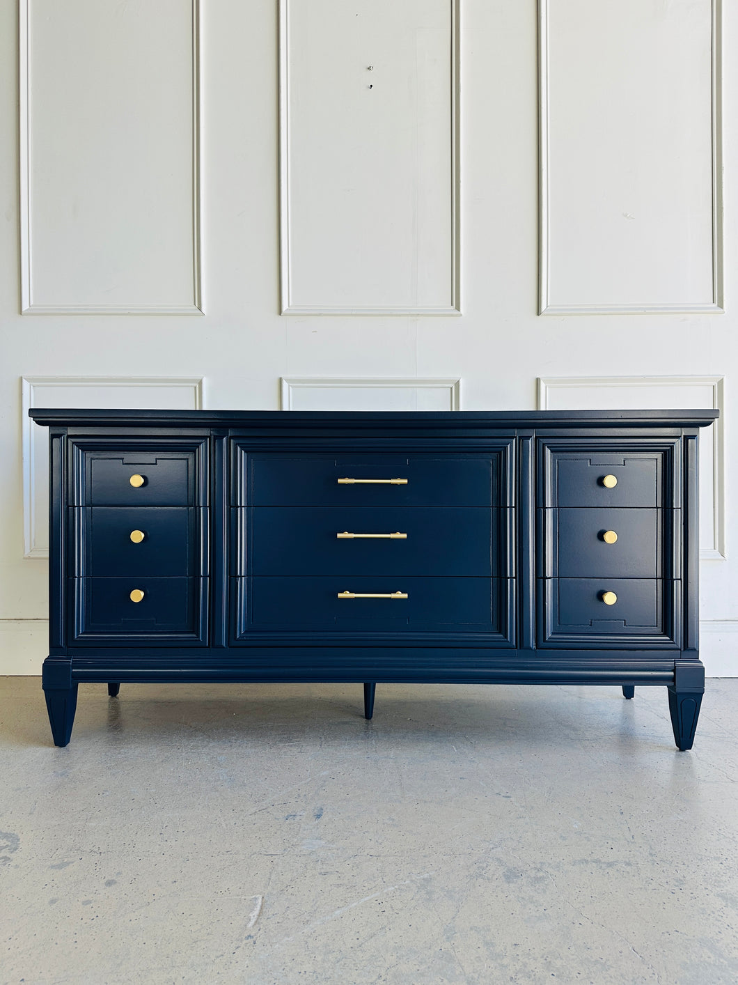 Dixie Vintage Mid Century Dresser in Naval