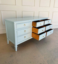 Load image into Gallery viewer, Vintage 9 Drawer Mid Century Dresser in Parma Gray
