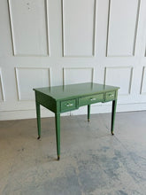 Load image into Gallery viewer, Vintage Writing Desk in Custom Green
