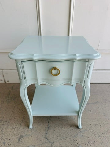 French Provincial Nightstand in Palladian Blue