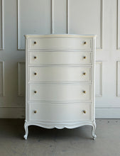 Load image into Gallery viewer, Vintage Drexel French Provincial Chest in Custom White
