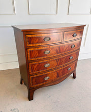 Load image into Gallery viewer, Bow Front English Mahogany Chest
