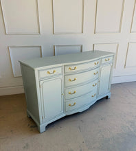 Load image into Gallery viewer, Vintage Bowfront Sideboard/Server in Unusual Gray
