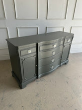 Load image into Gallery viewer, Vintage Greek Key Sideboard Server in Ashwood Moss
