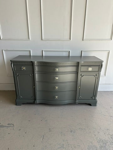 Vintage Greek Key Sideboard Server in Ashwood Moss