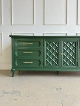 Load image into Gallery viewer, Thomasville Mid Century Credenza Dresser in Duck Green
