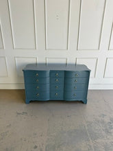 Load image into Gallery viewer, Henredon 12 Drawer Serpentine Dresser in Raincloud
