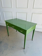 Load image into Gallery viewer, Vintage Writing Desk in Custom Green
