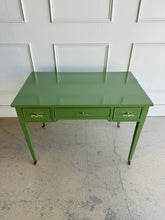 Load image into Gallery viewer, Vintage Writing Desk in Custom Green
