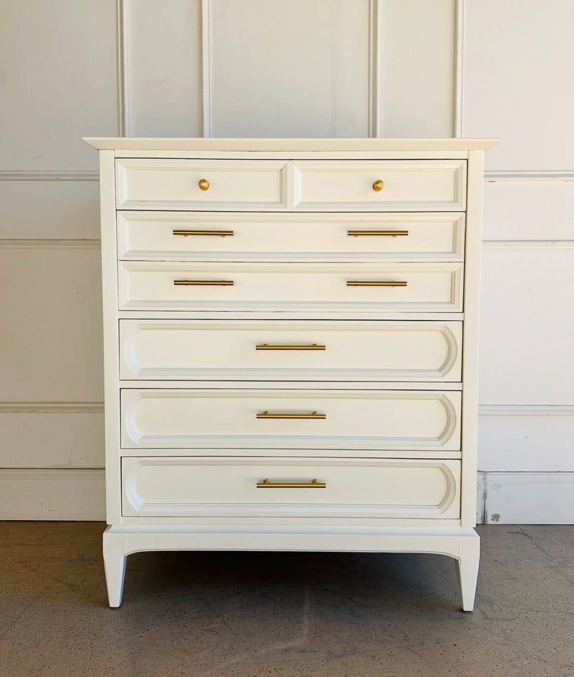 Vintage Permacraft Chest in White Dove