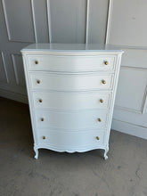 Load image into Gallery viewer, Vintage Drexel French Provincial Chest in Custom White
