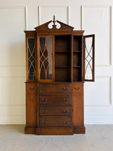 Load image into Gallery viewer, Vintage Custom Lacquered Display Cabinet with Flip Down Secretary Desk
