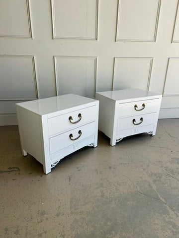 White Furniture Co. Chin Hua Nightstands in Chantilly Lace