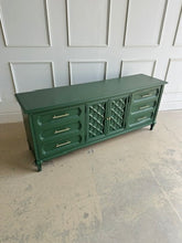 Load image into Gallery viewer, Thomasville Mid Century Credenza Dresser in Duck Green
