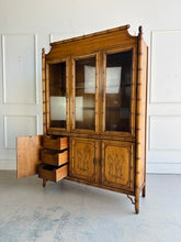 Load image into Gallery viewer, Dixie Faux Bamboo China Cabinet
