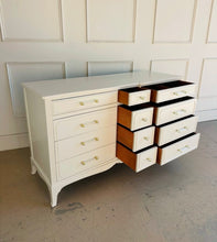 Load image into Gallery viewer, Vintage 12 Drawer Dresser in White Dove
