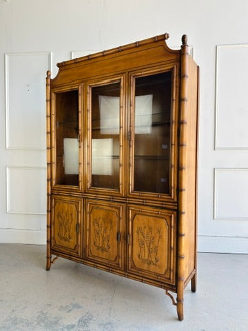 Dixie Faux Bamboo China Cabinet