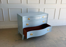 Load image into Gallery viewer, Vintage Drexel 3 Drawer Bowfront Chest
