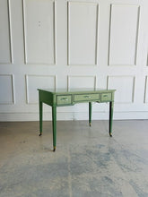 Load image into Gallery viewer, Vintage Writing Desk in Custom Green
