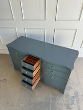 Load image into Gallery viewer, Henredon 12 Drawer Serpentine Dresser in Raincloud

