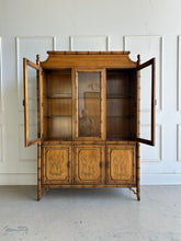 Load image into Gallery viewer, Dixie Faux Bamboo China Cabinet
