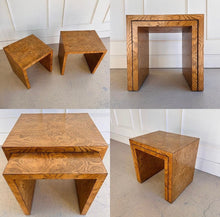 Load image into Gallery viewer, Burlwood Nesting Side Tables
