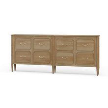 Load image into Gallery viewer, Designed with a clean, elongated silhouette, the Bramble Chelsea Long Narrow Sideboard offers substantial storage in a refined, space-conscious profile. At just 10 inches deep, it’s ideal for hallways, dining spaces, or behind a sofa—delivering function without visual weight. Good Bones Furniture
