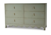 Load image into Gallery viewer, Clean-lined but full of character, the Bramble Chloe Dresser is a modern heirloom in the making. Its distinctive scalloped apron brings a playful architectural detail to this classic silhouette, while the six soft, self close drawers offer generous storage. Good Bones Furniture
