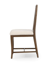 Load image into Gallery viewer, Bramble Farringdon dining chair in solid mahogany with a performance fabric seat and refined, modern proportions. Good Bones Furniture
