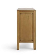 Load image into Gallery viewer, The Knightsbridge Large Dresser makes a striking statement with its generous scale and architectural detailing. Crafted from solid mahogany and veneers, it features seven drawers accented by layered geometric molding inspired by classic Greek key motifs.
