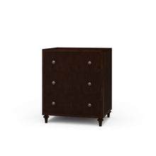 Load image into Gallery viewer, Crafted from solid mahogany, the Kraton Single Vanity combines timeless craftsmanship with clean, architectural styling. The fluted drawer fronts add rich texture and visual interest, while the warm wood finish highlights the natural beauty of the grain. Good Bones Furniture
