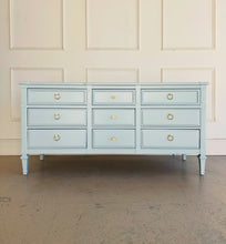 Load image into Gallery viewer, Vintage 9 Drawer Mid Century Dresser in Parma Gray
