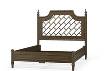 Load image into Gallery viewer, Crafted from solid mahogany, the Chelsea Bed brings classic faux bamboo design into a beautifully balanced, livable form in Straw Wash Finish
