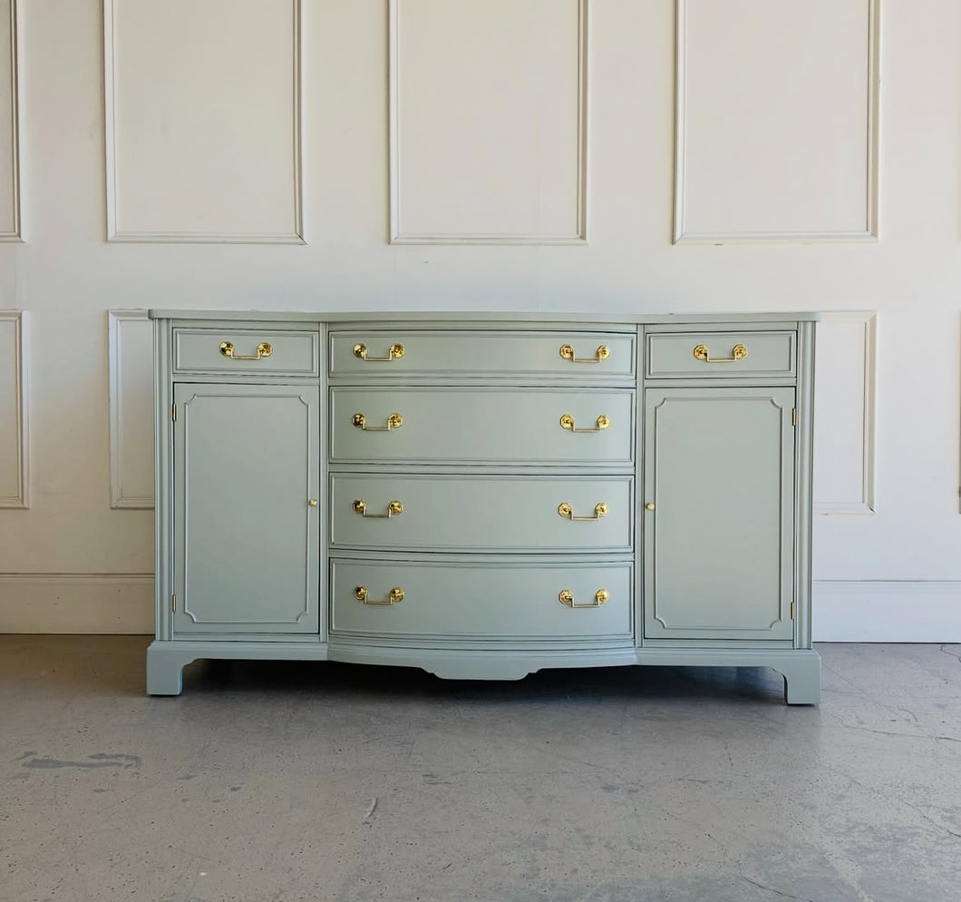 Vintage Bowfront Sideboard/Server in Unusual Gray