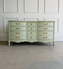 Load image into Gallery viewer, French Provincial Dresser in Vert de Terre
