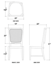 Load image into Gallery viewer, Laurna Rattan Back Teak Dining Chair
