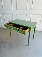 Load image into Gallery viewer, Vintage Writing Desk in Custom Green
