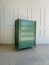 Load image into Gallery viewer, Faux Bamboo Marble Top Chest by Arhaus
