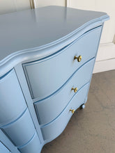 Load image into Gallery viewer, French Provincial 6 Drawer Dresser in Custom Blue
