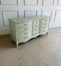 Load image into Gallery viewer, French Provincial Dresser in Vert de Terre
