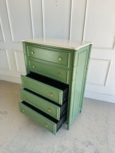 Load image into Gallery viewer, Faux Bamboo Marble Top Chest by Arhaus
