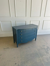 Load image into Gallery viewer, Vintage Dixie 4 Drawer Chest in Farrow &amp; Ball Hague Blue
